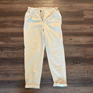 American Eagle high waisted khaki 90s mom pants pleated